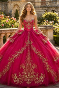 Ärmelloses Off-Shoulder-Ballkleid mit Applikationen, Rüschen, Stufenrock und Schleife, Schwarz Royalblau, Quinceañera-Kleid YQ1150