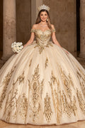 Off Shoulder Sleeveless Lace Appliques Bow Knot Quinceañera Dress YQ1208